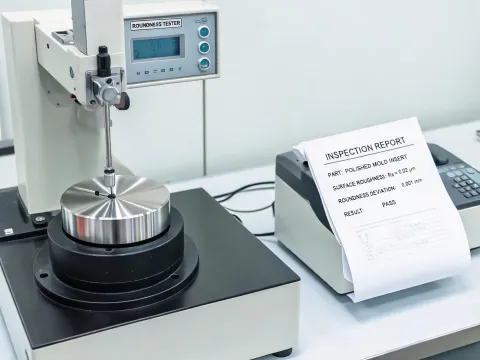 Surface roughness and form testing station
