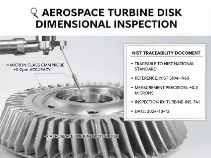 Aerospace turbine disk metrology