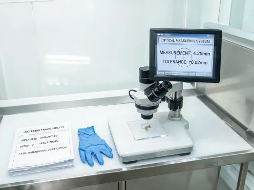 Medical device manufacturing inspection
