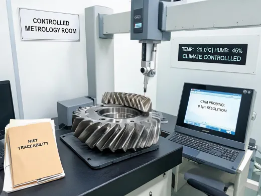 Aerospace precision manufacturing inspection